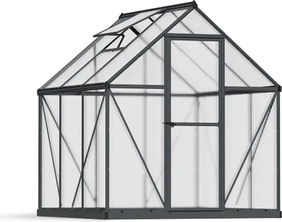 Produktbild von Palram - Canopia Aluminium Gewächshaus Mythos 66 Grau 186x185x208 cm
