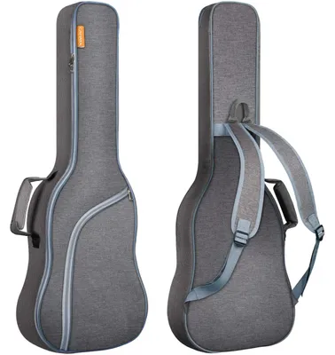 Zdjęcie produktu dla CAHAYA Pokrowiec na gitarę elektryczną – pokrowiec typu gig bag z wyściółką o grubości 9 mm, odporny na rozdarcia i wodę, kolor szary CY0175