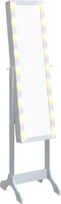 Produktbild von Standspiegel mit LED Weiß 34x37x146 cm