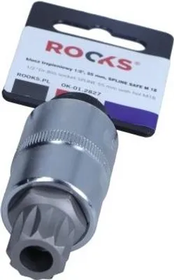 Produktbild von Stecknuss 1/2 Zoll Antrieb M18 Spline mit Stirnlochbohrung 55 mm Chrom-Vanadium-Stahl