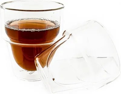 Image de Mulex verre double paroi résistant à la chaleur 250 ml pour latte macchiato thé café 4 pièces
