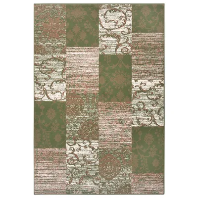 Produktbild von Hanse Home Gloria Designteppich Bloques Grün Creme