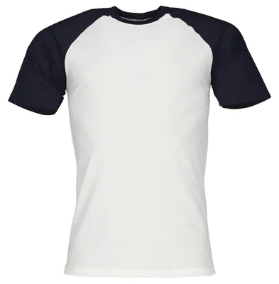 Produktbild von Fruit of the Loom Valueweight Short Sleeve Baseball T Farbe: weiß/deep navy Größe: S