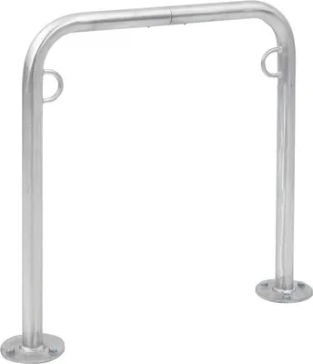 Produktbild von Anlehnparker aus verzinktem Stahlrohr 48 mm, LxH 750x800 mm, zum Aufdübeln