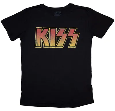 Obrázok produktu pre Kiss Vintage Classic Logo Black S Dámske Tričko