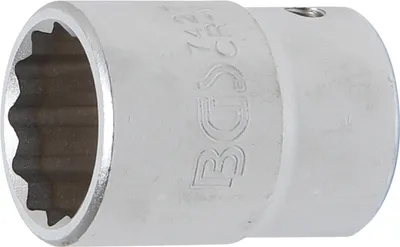 Image de BGS 7427 Douille, 20 (3/4), 12 pans, 27 mm