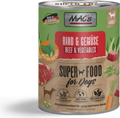 Produktbild von MAC's DOG - Dose 6x800g | Rind & Gemüse