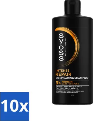 Image de SYOSS - Repair 440 ml - Shampooing - Formule réparatrice - 440 ml - Advantage pack - 10 pièces