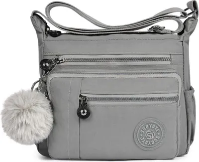 Image de Aucuu Nylon Sac à bandoulière Femme Multi Pocket Plus grande capacité Shopper