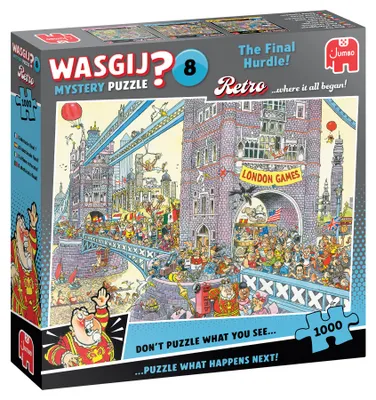Produktbild von Wasgij Retro Mystery 8 - Die letzte Hürde! (1000 Teile), 1000 Stück(e), Humor, 15 Jahr(e)