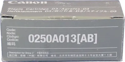Produktbild von Canon Staple Cartridge CRG D3, LBP 8900, LBP 4500, LBP 4510