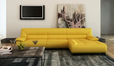 Produktbild von Ledersofa Couch Wohnlandschaft Ecksofa Eck Garnitur Design Modern Sofa 5121B