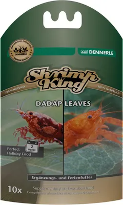 Produktbild von Dennerle Shrimp King Dadap Leaves, Trockenfutter für Garnelen, Leaf, Süßwassergarnelen