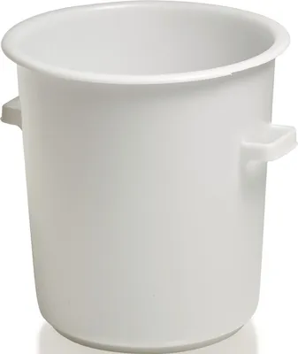 Image de CRAEMER Récipient en plastique rd.75l HD-PE blanc D515xH530mm avec poignée extérieure - 81071010
