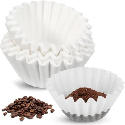 Produktbild von Kaffeefilterpapier 80/200 mm, 200 Stück, weiß, für Kaffeemaschinen
