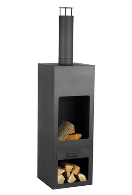 Produktbild von Markone Gartenkamin 204-3 (Rost): 40 x 40 x 185 cm