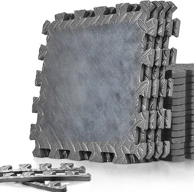 Produktbild von Famanu Sportmat Antirutsch für Fitness, Garage und Zuhause - 30 x 30 cm