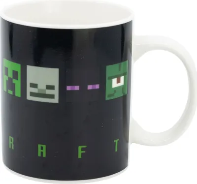 Immagine prodotto di Kubek Zmiennokształtny Minecraft - Wzór Kwadratów 325 ml
