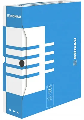 Obrázek produktu pro Donau A4/80mm, archivní krabice, modrá, pro archivaci dokumentů