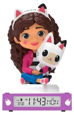 Produktbild von Gabby's Dollhouse 3D Wecker mit Nachtlicht und Geräuschen