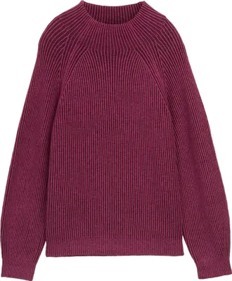 Produktbild von Loose Fit Strickpullover mit Stehkragen