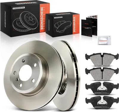 Immagine prodotto di Frankberg 2x dischi freno 4x pastiglie freno asse anteriore per BMW X3 E83 2.0L 2.5L 3.0L 2003-2011