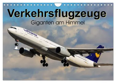 Produktbild von Verkehrsflugzeuge (Wandkalender 2027 DIN A4 quer), CALVENDO Monatskalender