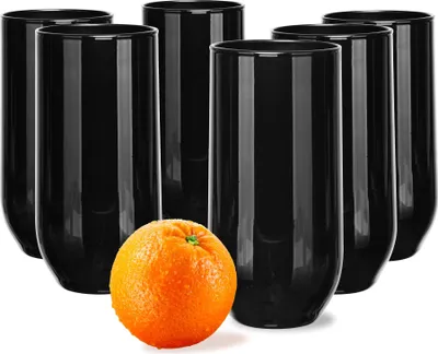 Produktbild von Glasmark KROSNO, 400ml, Set von 6, Trinkgläser, Longdrinkgläser, Wassergläser, Saftgläse, Cocktailgläser, Spülmaschinenfest, Perfekt für Zuhause