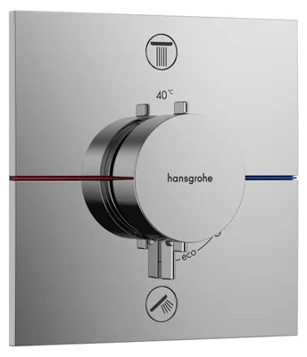 Zdjęcie produktu dla Fertigmontageset ShowerSelect Comfort E Termostat, UP chrom