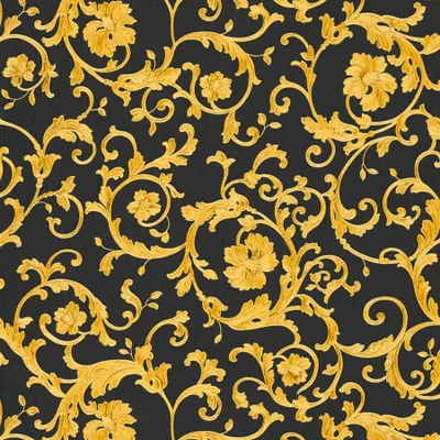 Zdjęcie produktu dla A.S. Creation Versace 3 | 343262 | Tapeta z włókniny w stylu vintage | 0,70 m x 10,05 m | Żółty