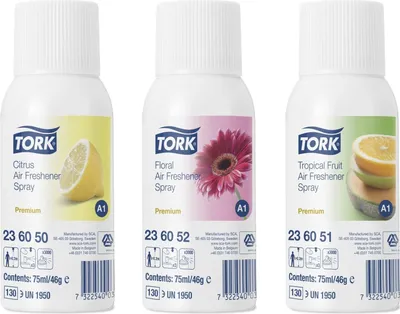 Produktbild von Tork 236056 Lufterfrischer Spray im Mixed Pack | Karton (12 Packungen)