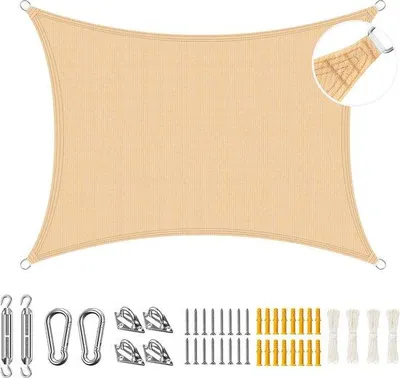 Immagine prodotto di Tenda da terrazza 3,6 x 4,8 m, rettangolare, acciaio inossidabile, HDPE, impermeabile, protezione UV al 95%