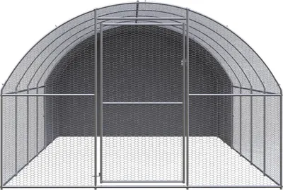 Immagine prodotto di vidaXL Pollaio da esterno 3x6x2 m Acciaio zincato