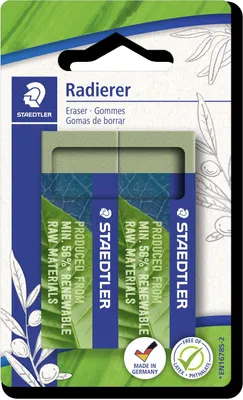 Obrázek produktu pro Staedtler 526 80BK2, Zelená, 23 mm, 13 mm, 65 mm, Blistr, 2 kusů