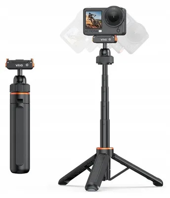 Zdjęcie produktu dla Magnetyczny statyw selfie stick Grip 3w1 do DJI Osmo Action 6 / Nano VRIG / AC-86