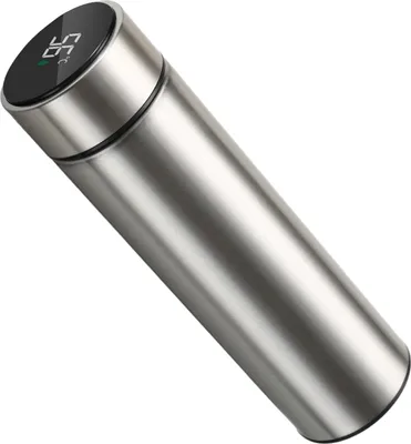 Produktbild von Intelligenter Thermobecher mit Temperaturanzeige, 500 ml, Edelstahl-Vakuumisolierflasche, Teebeutelfilter, tragbarer Reisebecher für heiße und kalte Getränke, Vatertagsgeschenke