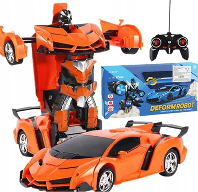 Immagine prodotto di Auto Robotico 2in1 Telecomandato con Luci e Suoni, Arancione