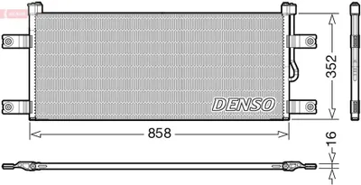 Produktbild von Kondensator, Klimaanlage DENSO DCN99069
