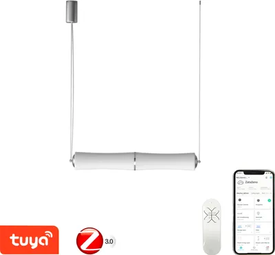 Obrázek produktu pro Immax NEO BAMBOOS Smart závěsné svítidlo 90cm 30W bílé Zigbee 3.0