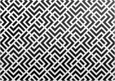 Obrázok produktu pre Geometrický Cikcak– Ochranná podložka na podlahu – Podložka pod stoličku – 100 × 70 cm – Protišmyková podložka na tvrdé podlahy