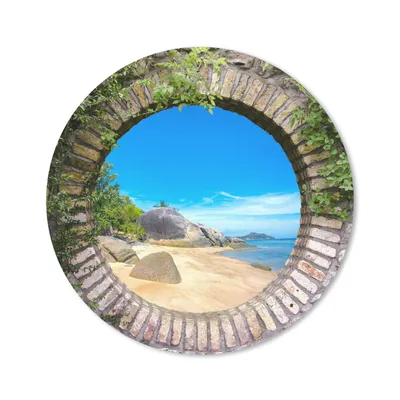 Produktbild von MuchoWow® Mauspad Mousepad Sommer - Strand - Aussicht - Tropisch 40x40 cm - Mousepads - Maus Mat - Pad - Mausunterlage - Schreibtisch Accessoires