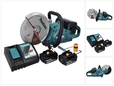 Produktbild von Makita DCE 090 RM2X1 Akku Trennschleifer 36 V ( 2x 18 V ) 230 mm Brushless + 2x Akku 4,0 Ah + Ladegerät