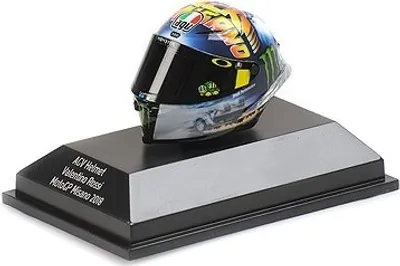 Image de Casque AGV V. Rossi MotoGP Misano 2018 - Échelle 1:8 - Minichamps
