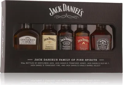 Immagine prodotto di Jack Daniel's FAMILY OF FINE SPIRITS 39% Vol. 5x0,05l in confezione regalo
