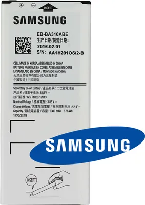 Produktbild von Akku Original Samsung für Galaxy A3 A310F, Typ  EB-BA310ABE