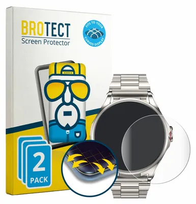 Produktbild von 2x BROTECT Fullscreen Schutzfolie für Huawei Watch Buds 2 Displayschutz Folie Fullcover Klar Transparent