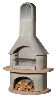 Produktbild von Gartenkamin / Grillkamin Buschbeck Torino Räuchereinsatz 110x65x203cm