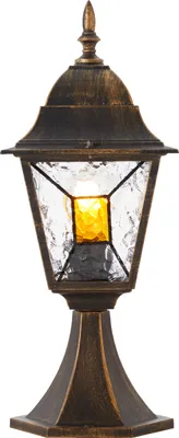 Produktbild von Außen Sockellampe, 44 cm, E27, max. 60 W, IP44, Metall/Glas