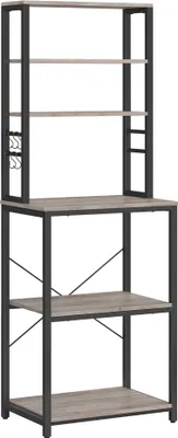 Produktbild von VASAGLE Küchenregal, Standregal, 40 x 60 x 167 cm, greige-schwarz