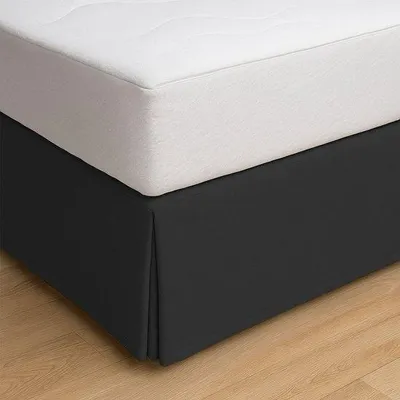 Immagine prodotto di Copriletto Unyqoos® – traspirante e antiscivolo, colore nero, cotone/poliestere, elasticizzato per adattarsi a diverse dimensioni di letto, lavabile a 30°C